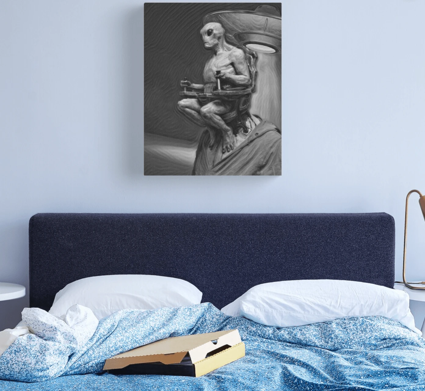 Area 51 Alien Canvas Print - Image 3