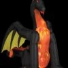 "Dragon With Projection And Fire" Air-blown Inflatable Halloween Decoration