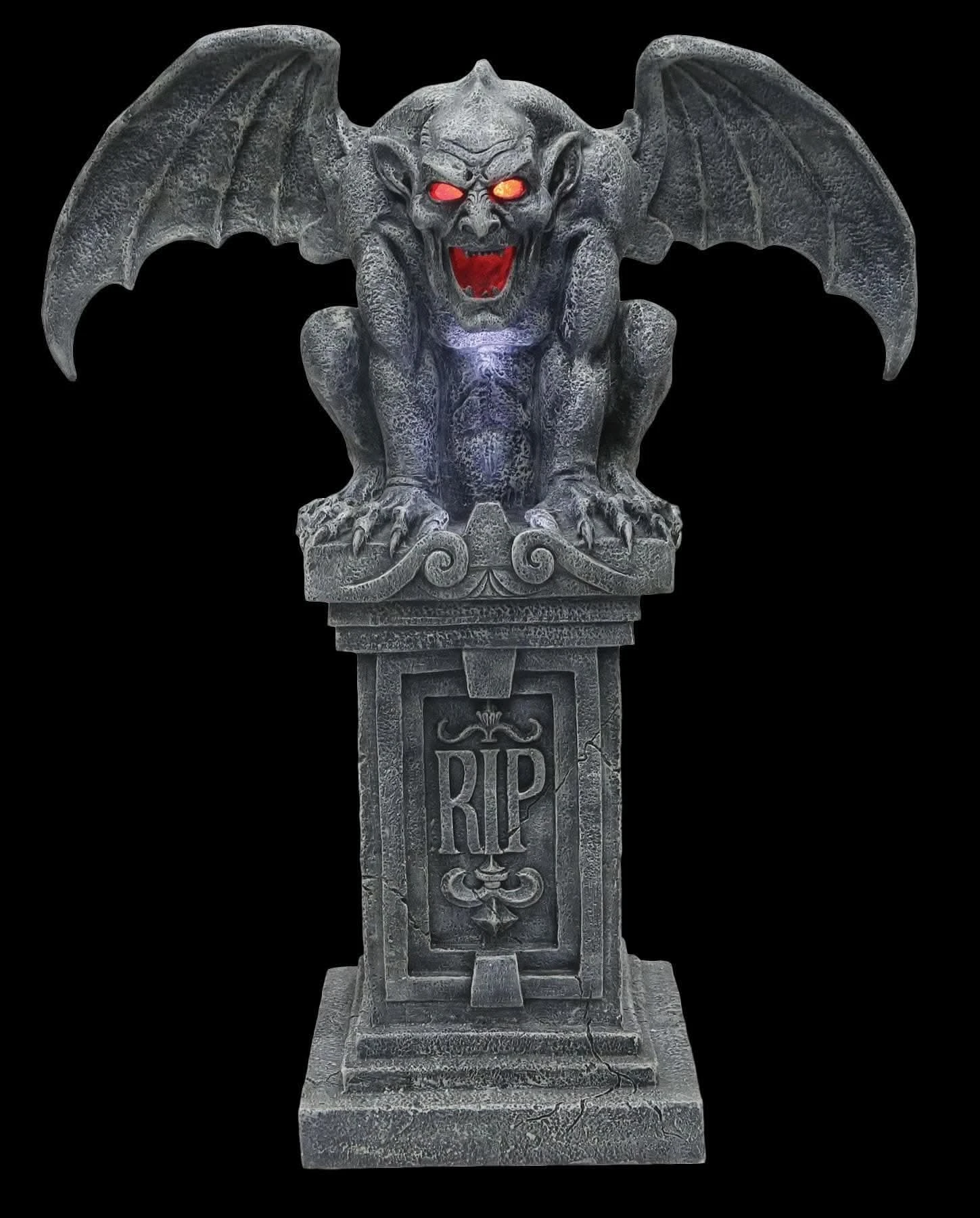 "Stone Gargoyle With Sound And Lights" Halloween Decoration