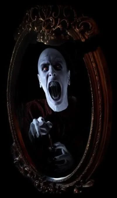 Vampire Haunted Mirror Professional Animated Halloween Decoration - Image 2